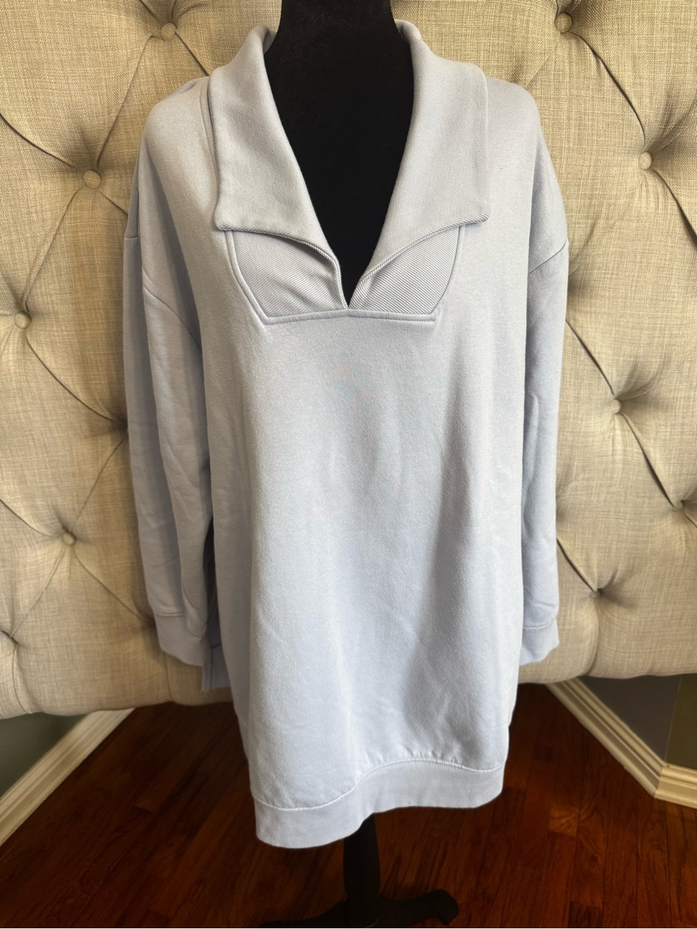 Ava & Viv Light Blue V-Neck Pullover